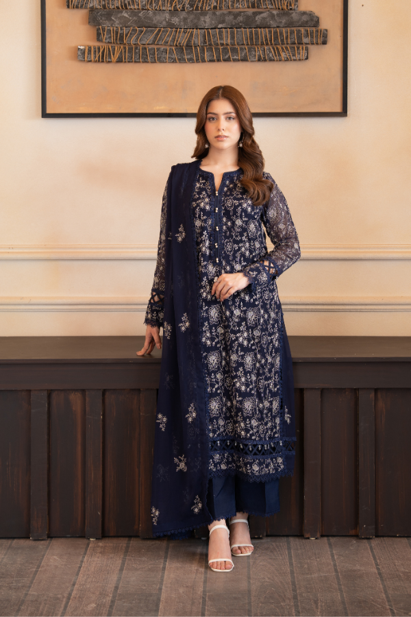 3 Piece - Embroidered Chiffon - V4 - 10