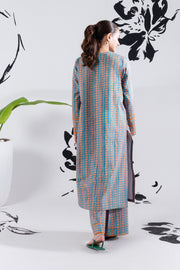 2 Piece - Printed Lawn Suit - GLV2-04