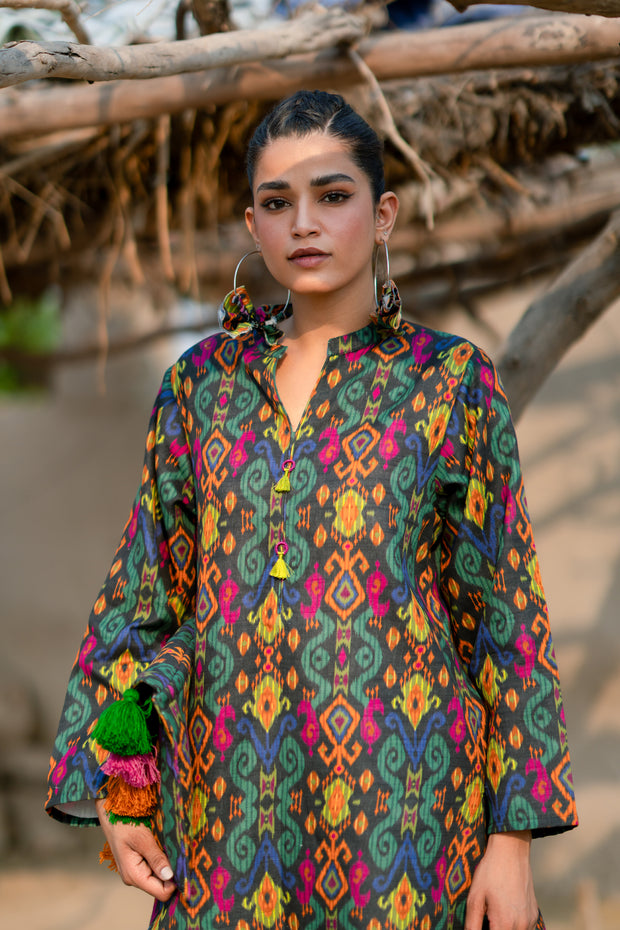 2 Piece - Printed Khaddar Suit - NG-07