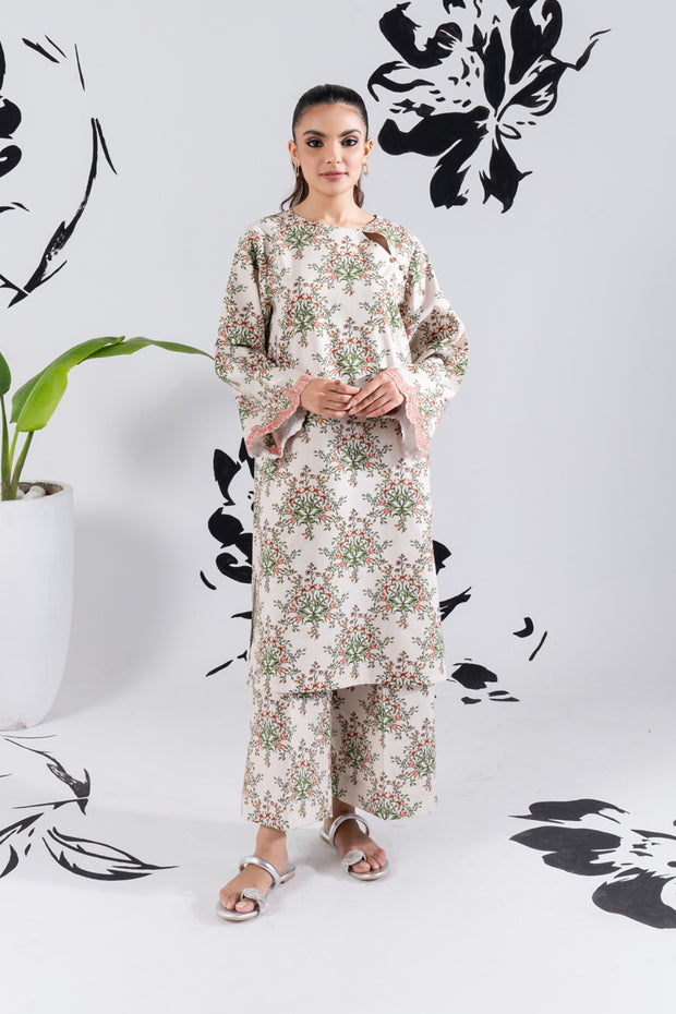 2 Piece - Printed Lawn Suit - GLV1-06