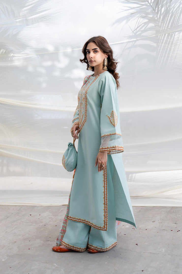 3 Piece - Embroidered Lawn Suit - MKV2-5