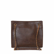 CROCODILE TOTE BROWN